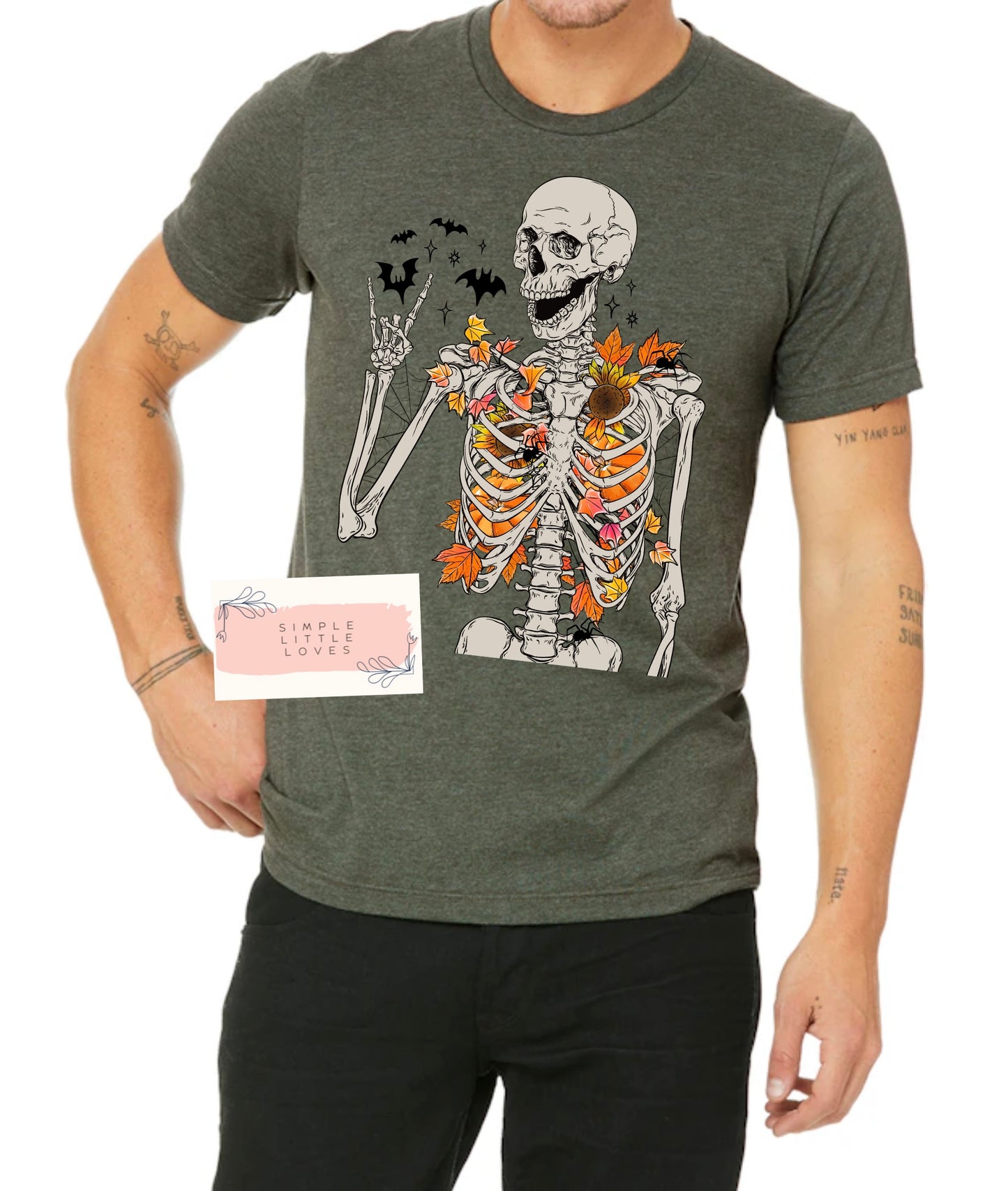 Skeleton leaves t-shirt or sweater