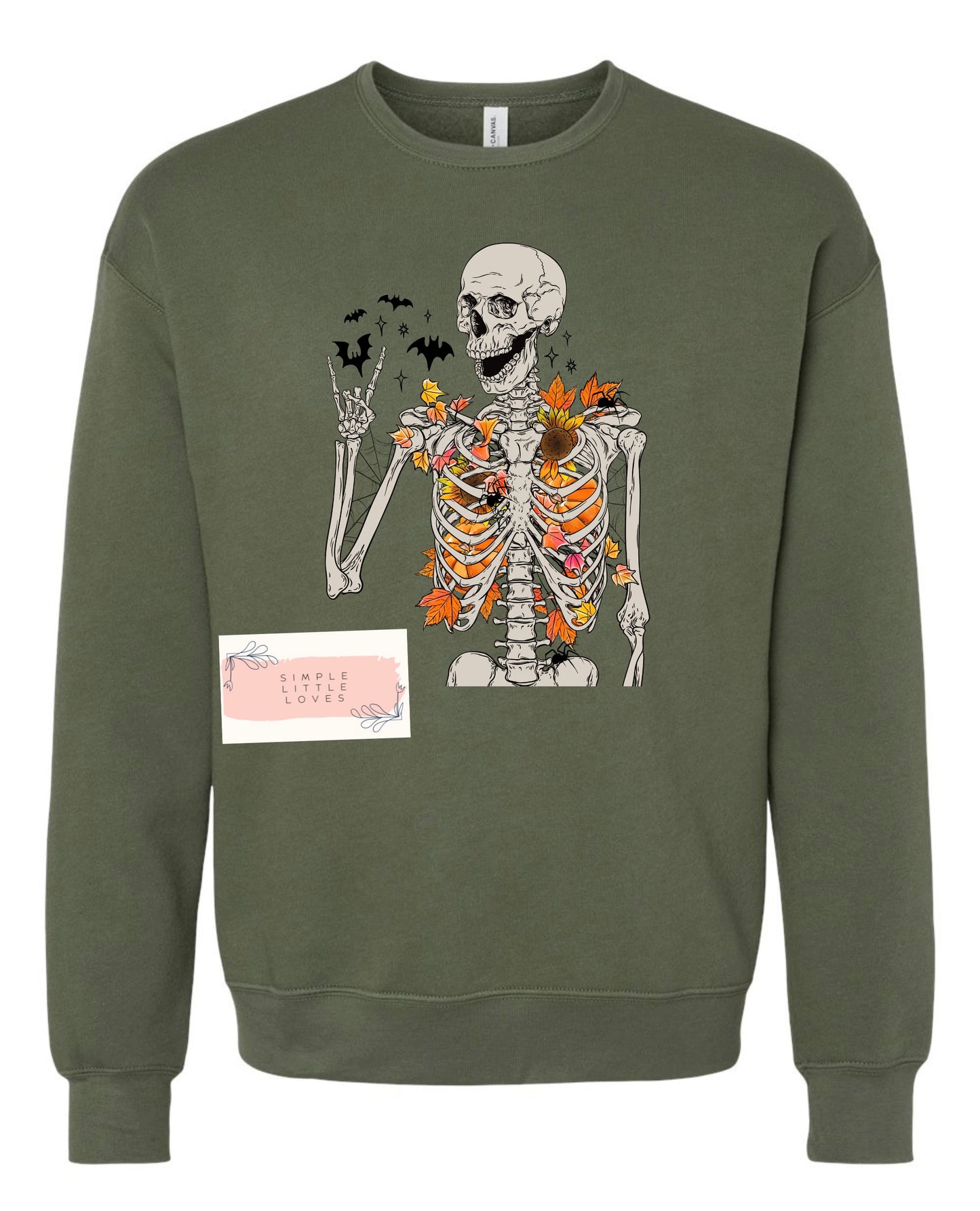 Skeleton leaves t-shirt or sweater