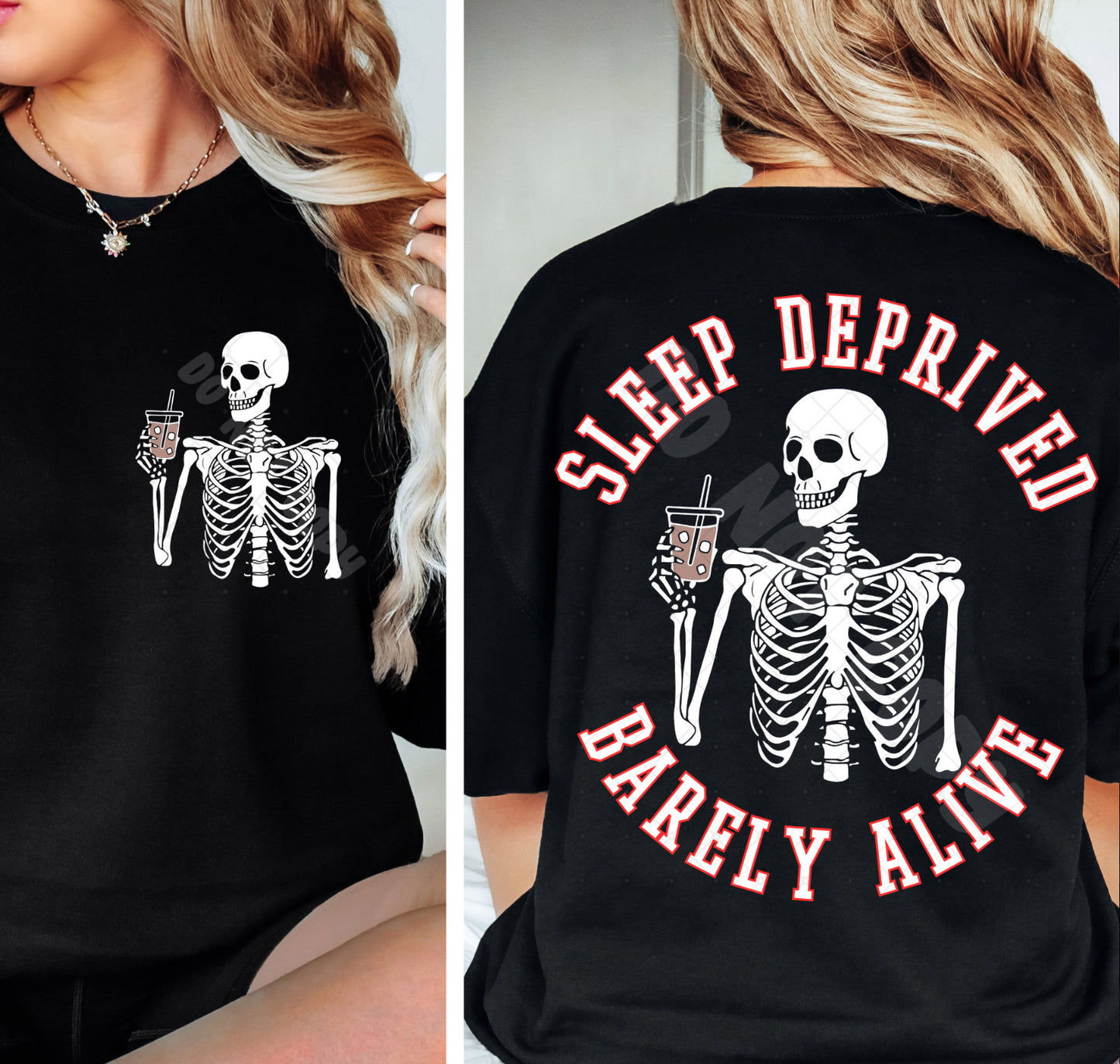 Sleep deprived, barely alive t-shirt