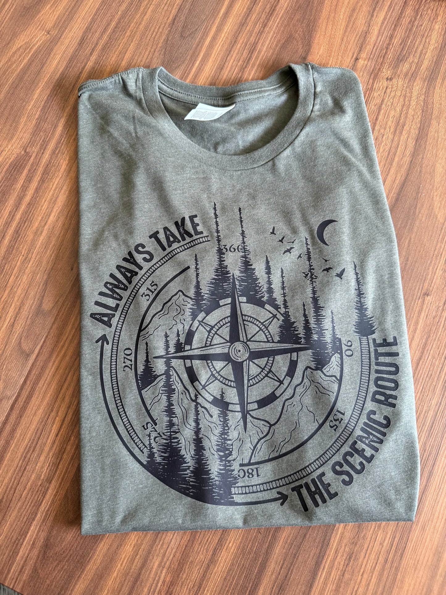 Always take the scenic route t-shirt