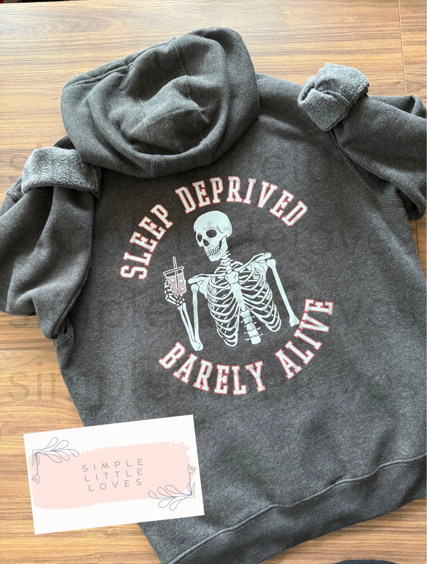 Sleep deprived, barely alive hoodie
