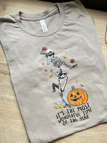 Fall skeleton tee