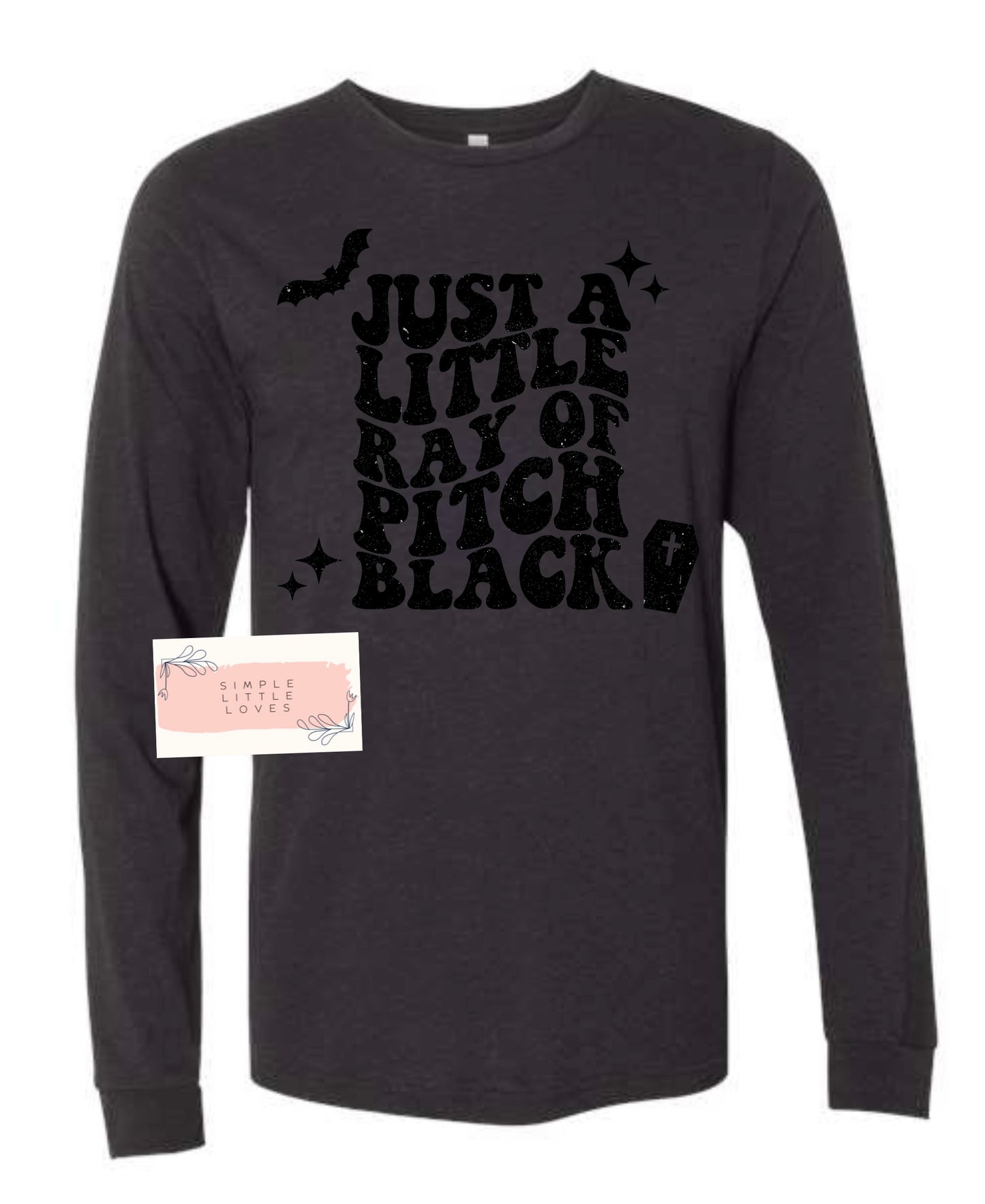 just a little stay of pitch black shirt, long sleeve, or sweater