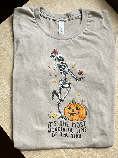 Fall skeleton tee