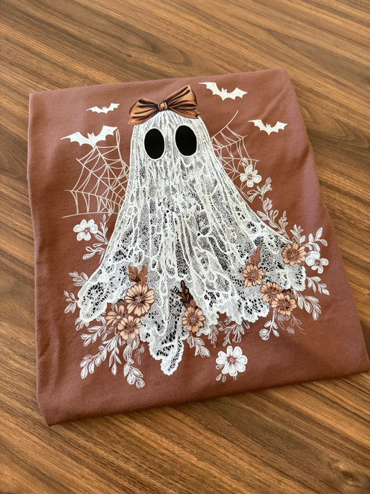 Lace ghost tee