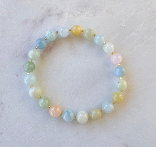 Morganite bracelet