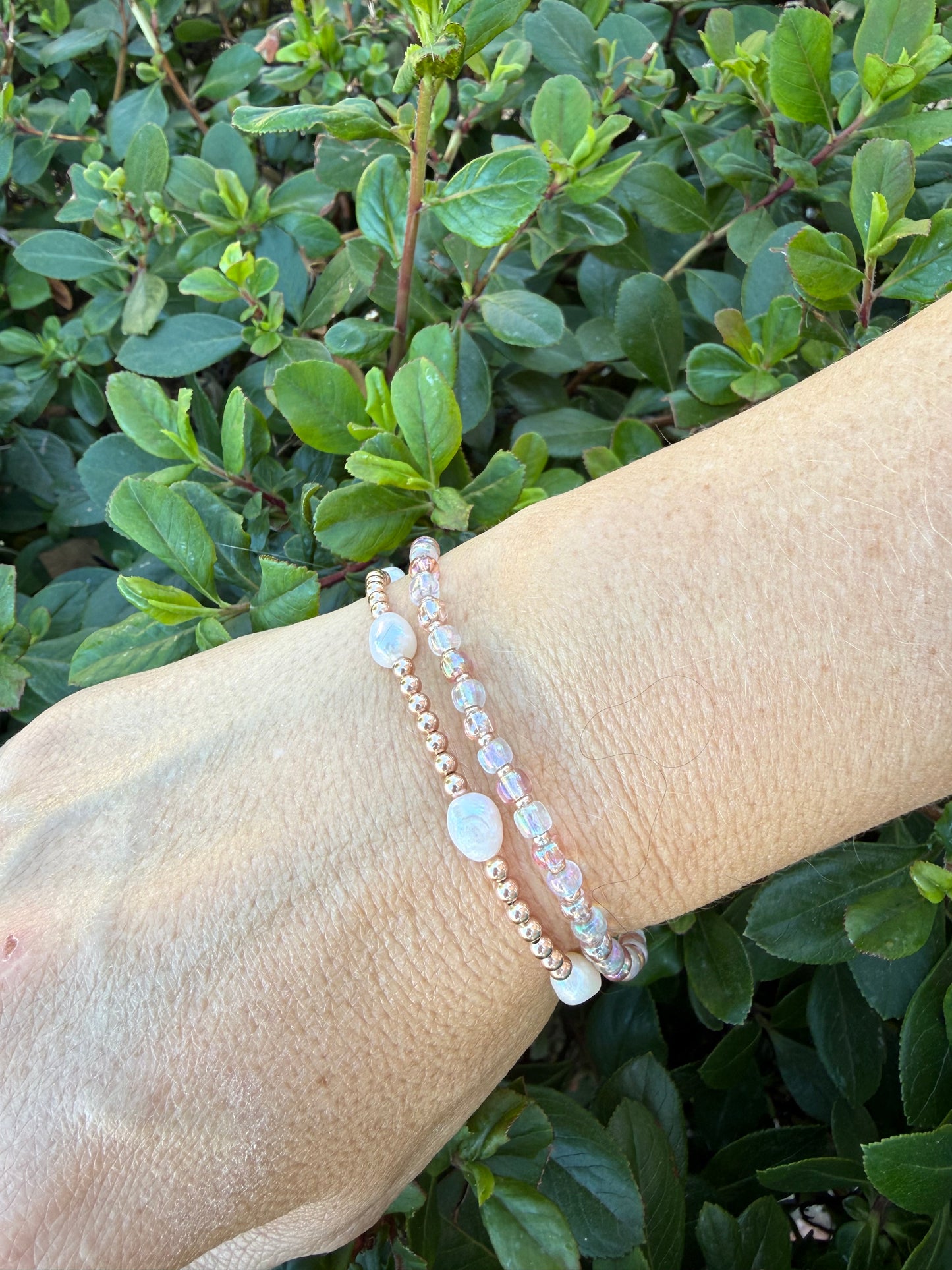14k gold filled Freshwater pearl bracelet