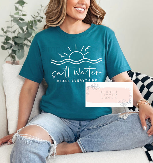 Salt water heals everything t-shirt